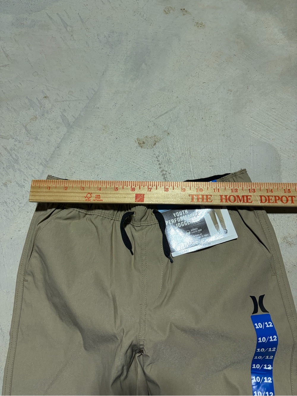 Hurley NWT youth performance jogger khaki 10/12 MSRP$40 - Picture 5 of 8